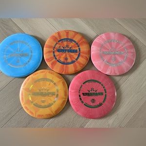 5 BurstDynamic Discs Golf Driver Putter Set Judge Maverick Escape Trespass Truth